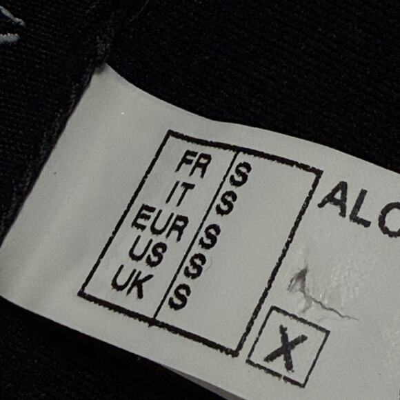 Lise Charmel France Rare Maxi Dress Modest Sz S Long Sleeves Black Tiny Print - Picture 14 of 16